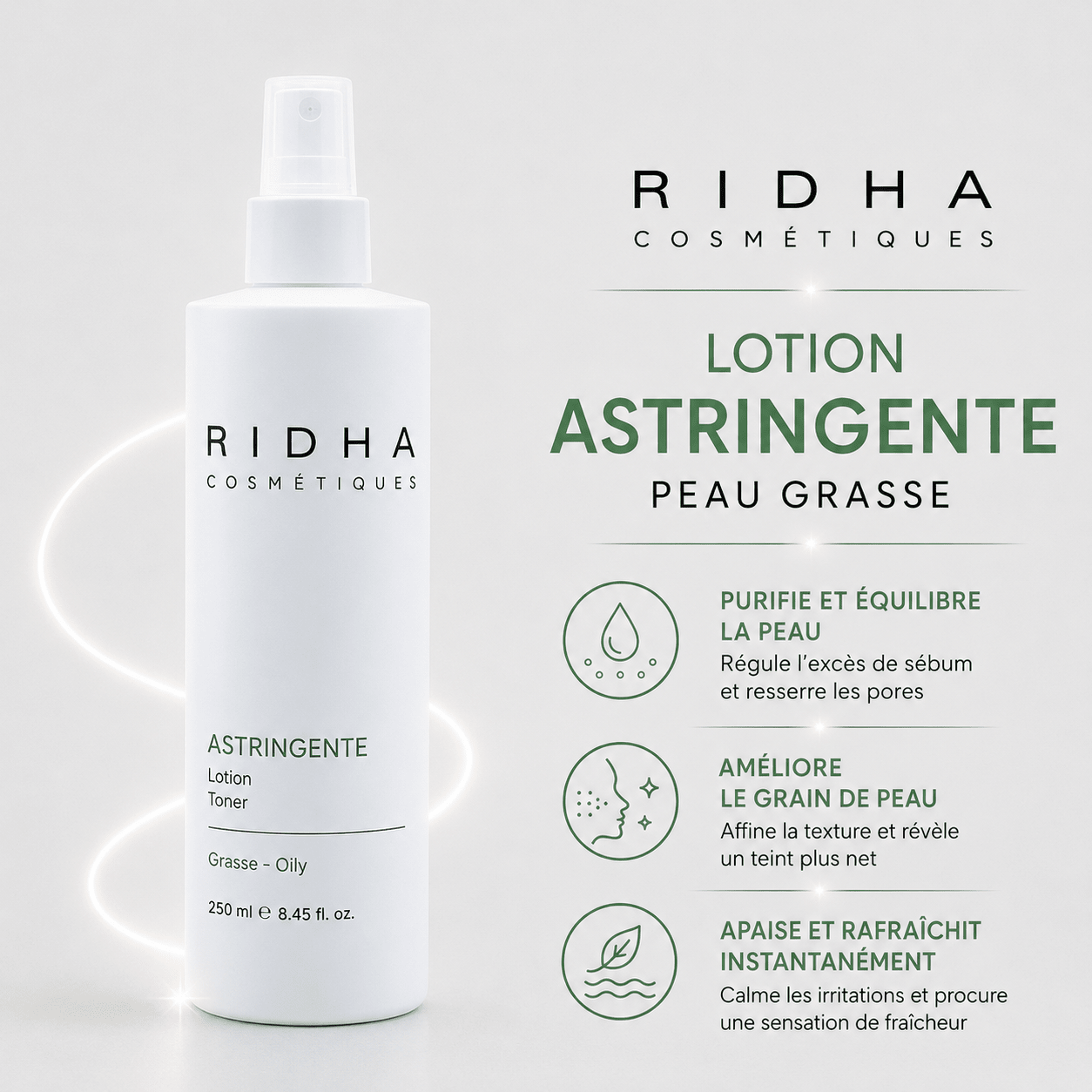 Lotion Astringente | peau grasse 250 ml - Boutique Esthétique Martine Grenier