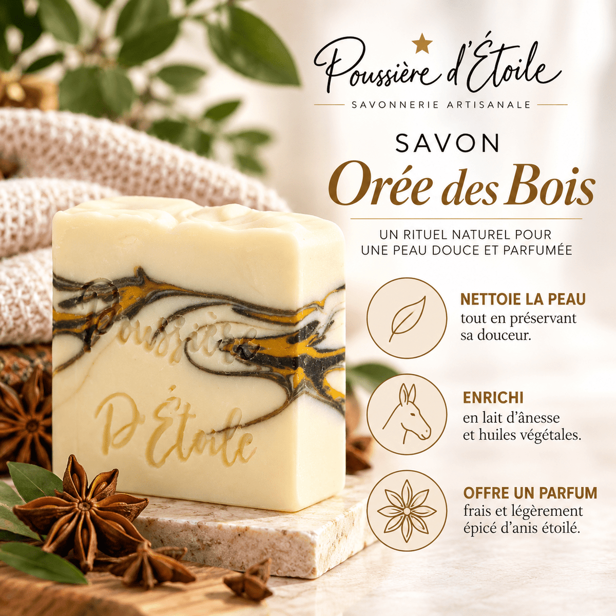 Savon Orée des Bois 125g - Boutique Esthétique Martine Grenier