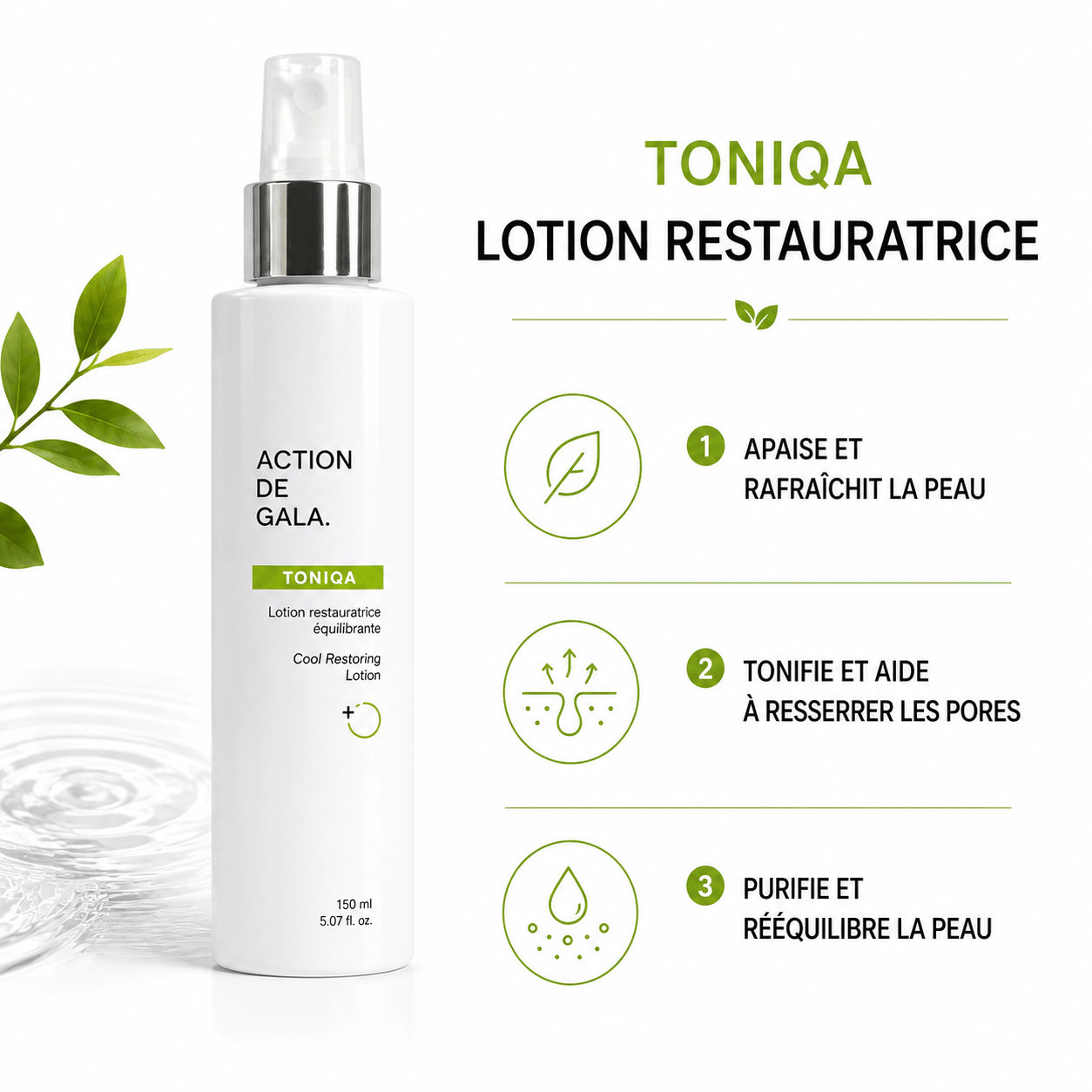 ToniqA lotion fraîcheur | Toutes peaux 150 ml - Boutique Esthétique Martine Grenier