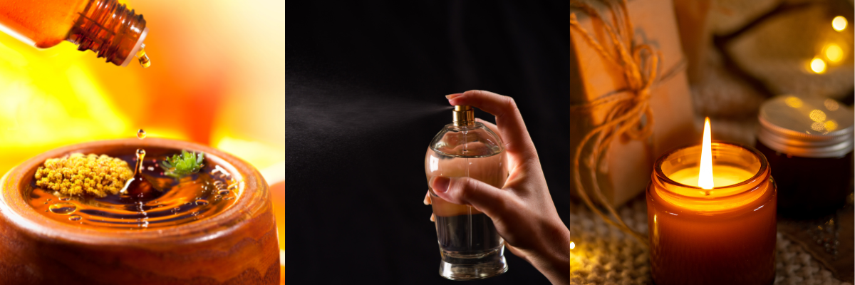 Chandelle et parfum d'ambiance pour la maison.