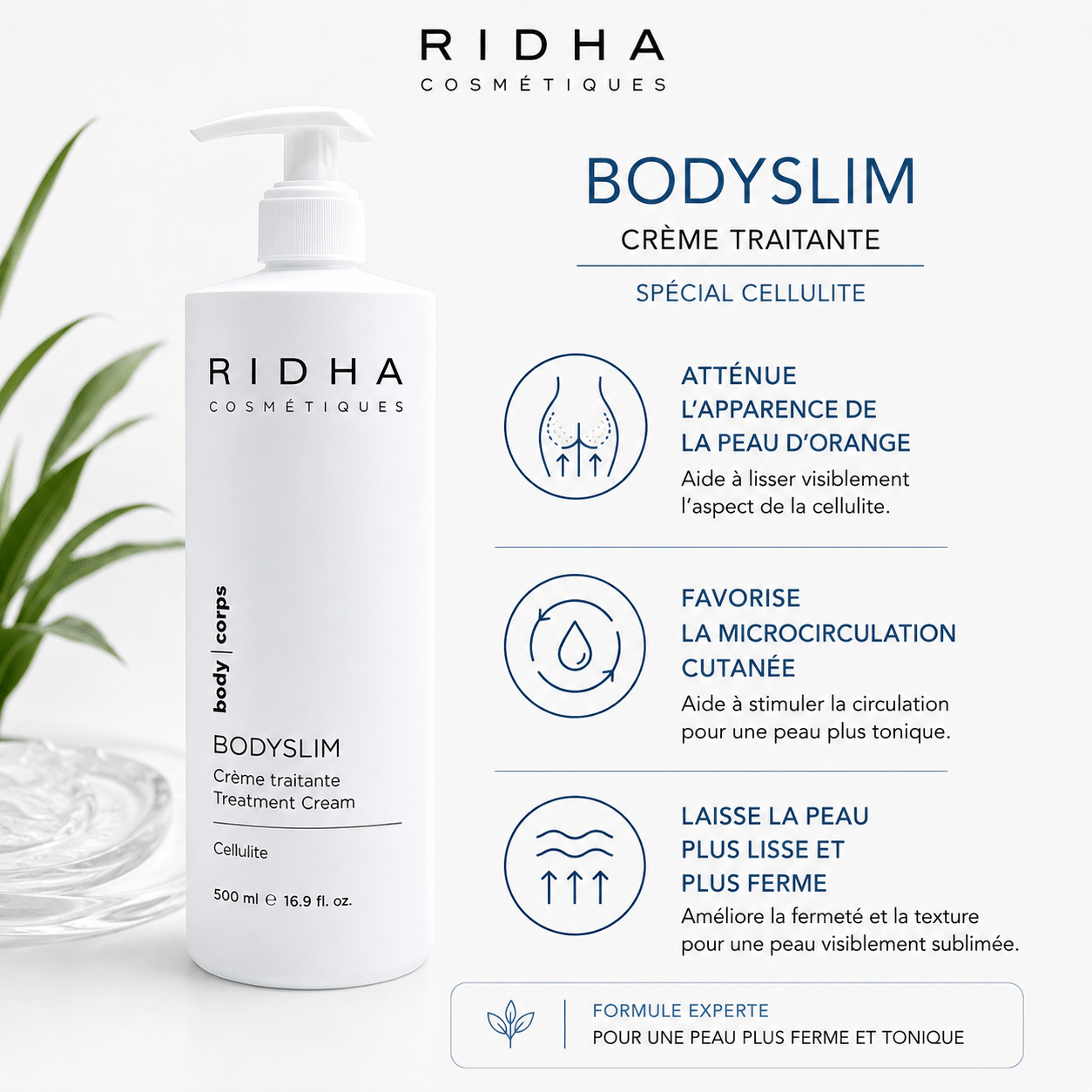Bodyslim Crème Traitante Anti-Cellulite 500 ml - Boutique Esthétique Martine Grenier