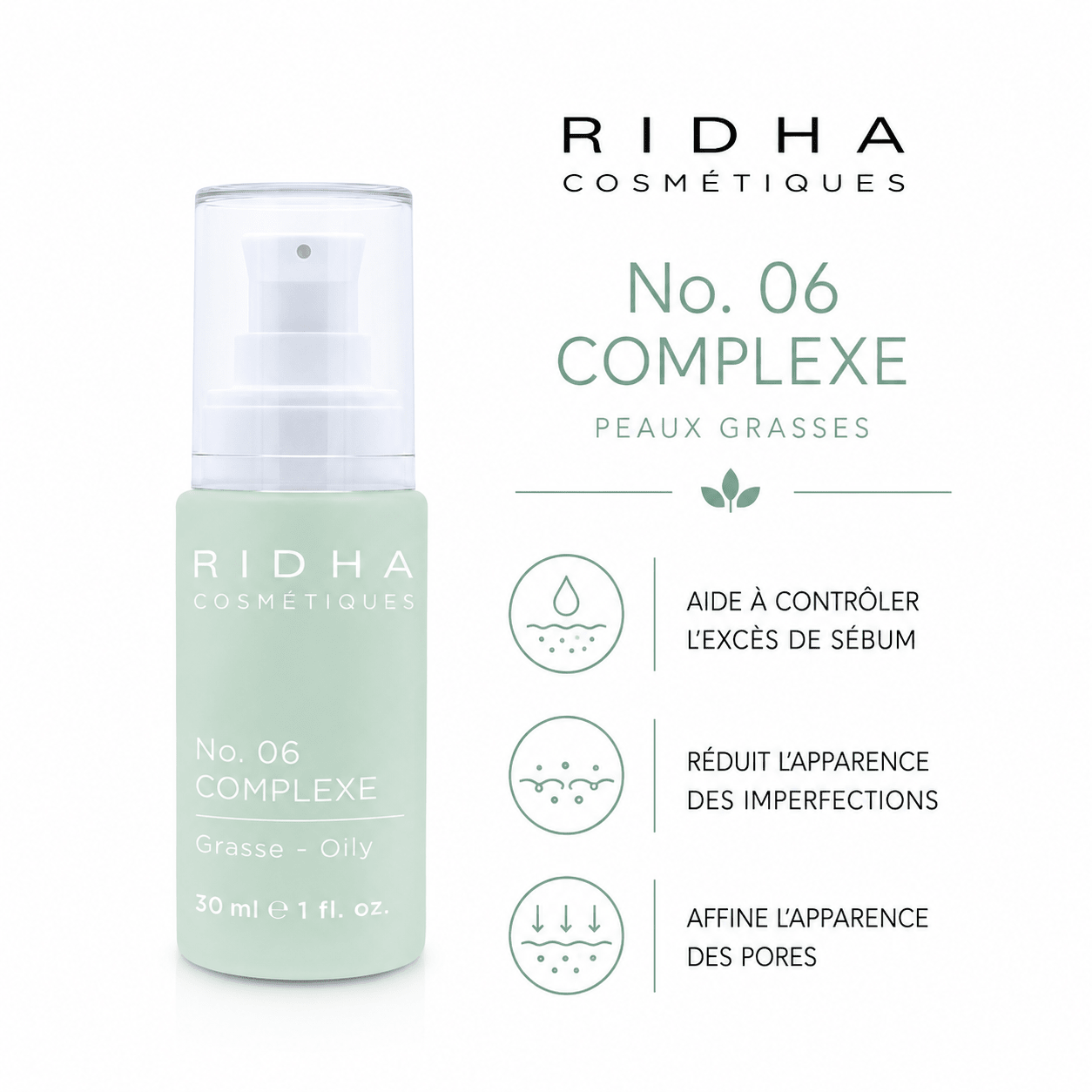 Complexe No 06 | Peau grasse 30 ml - Boutique Esthétique Martine Grenier
