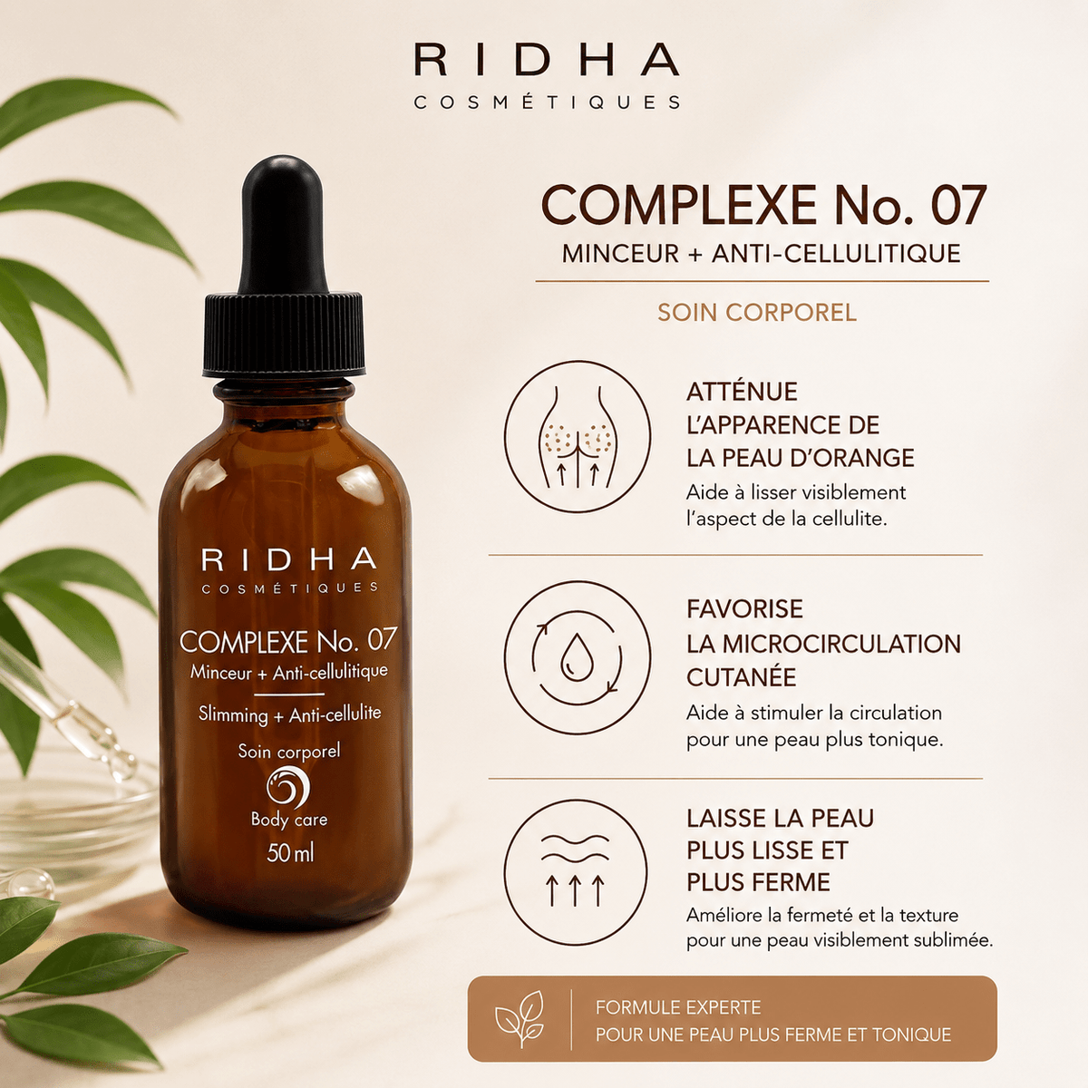 Complexe No 07 | Sérum cellulite 50 ml - Boutique Esthétique Martine Grenier