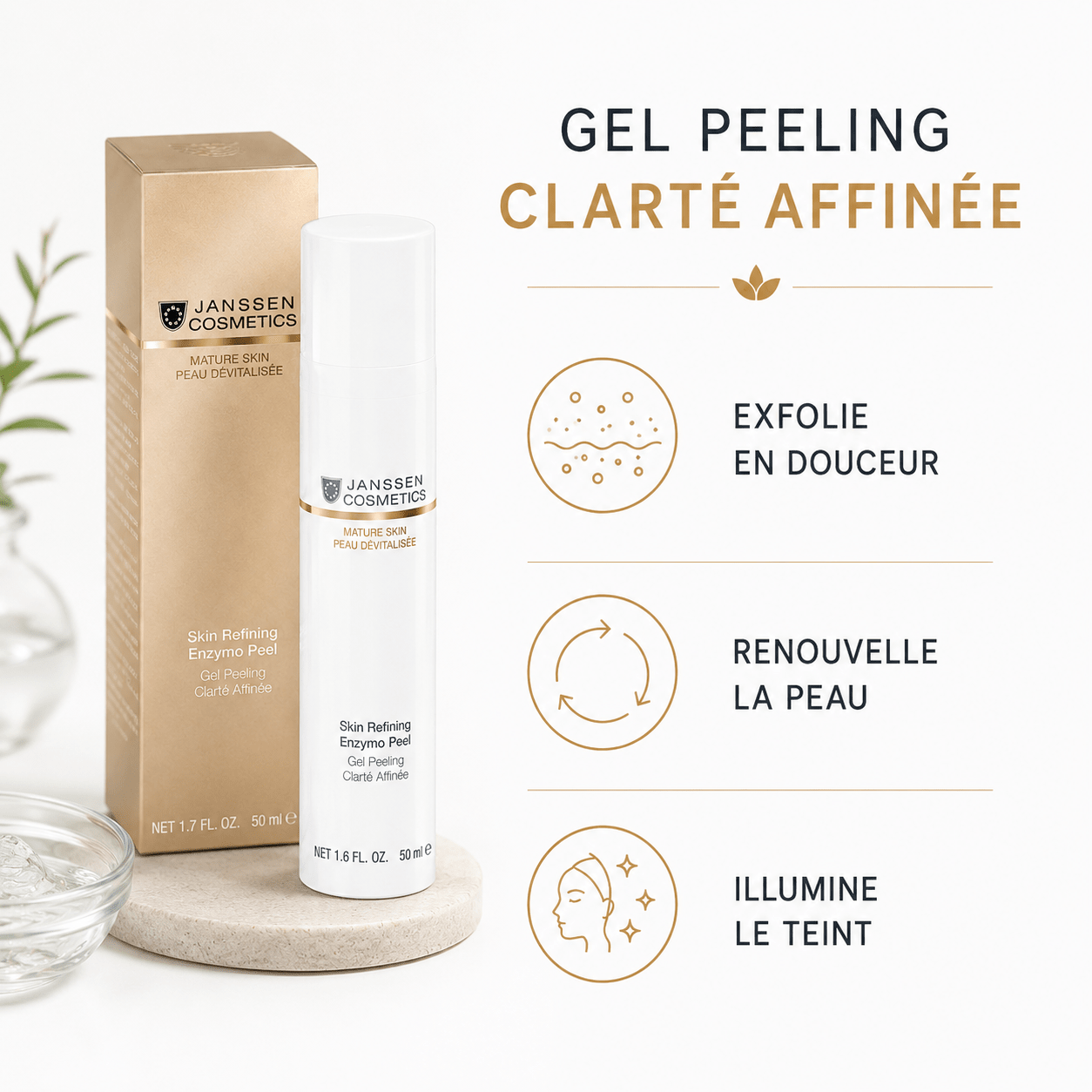 Gel Peeling Clarté Affinée | Peau dévitalisée 50 ml - Boutique Esthétique Martine Grenier