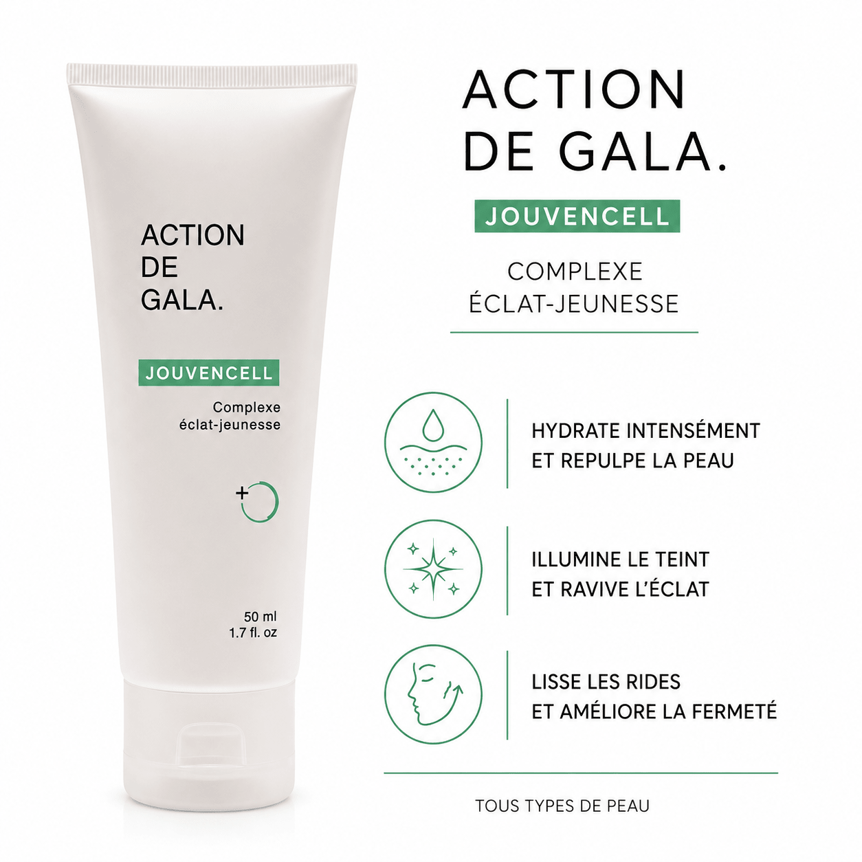 Jouvencell | Complexe Éclat Jeunesse 50 ml - Boutique Esthétique Martine Grenier