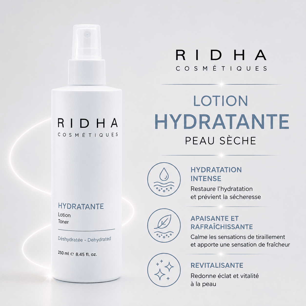 Lotion Hydratante | peau sèche 250 ml - Boutique Esthétique Martine Grenier
