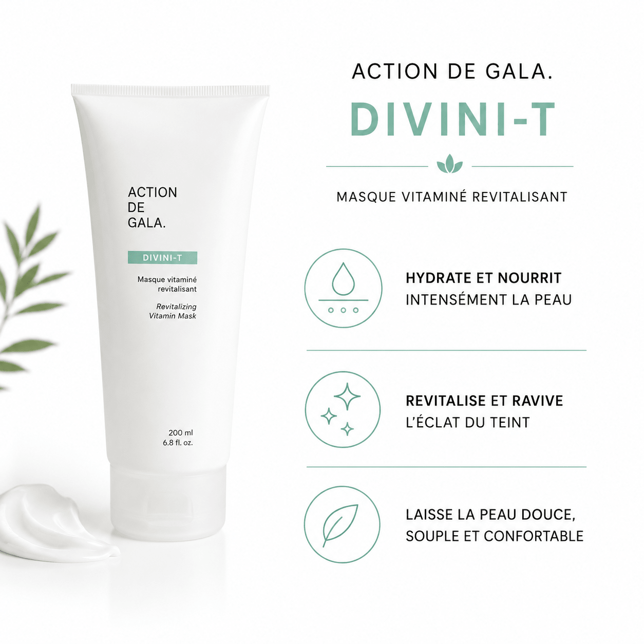 Masque Divini-T | Toutes peaux 200 ml - Boutique Esthétique Martine Grenier