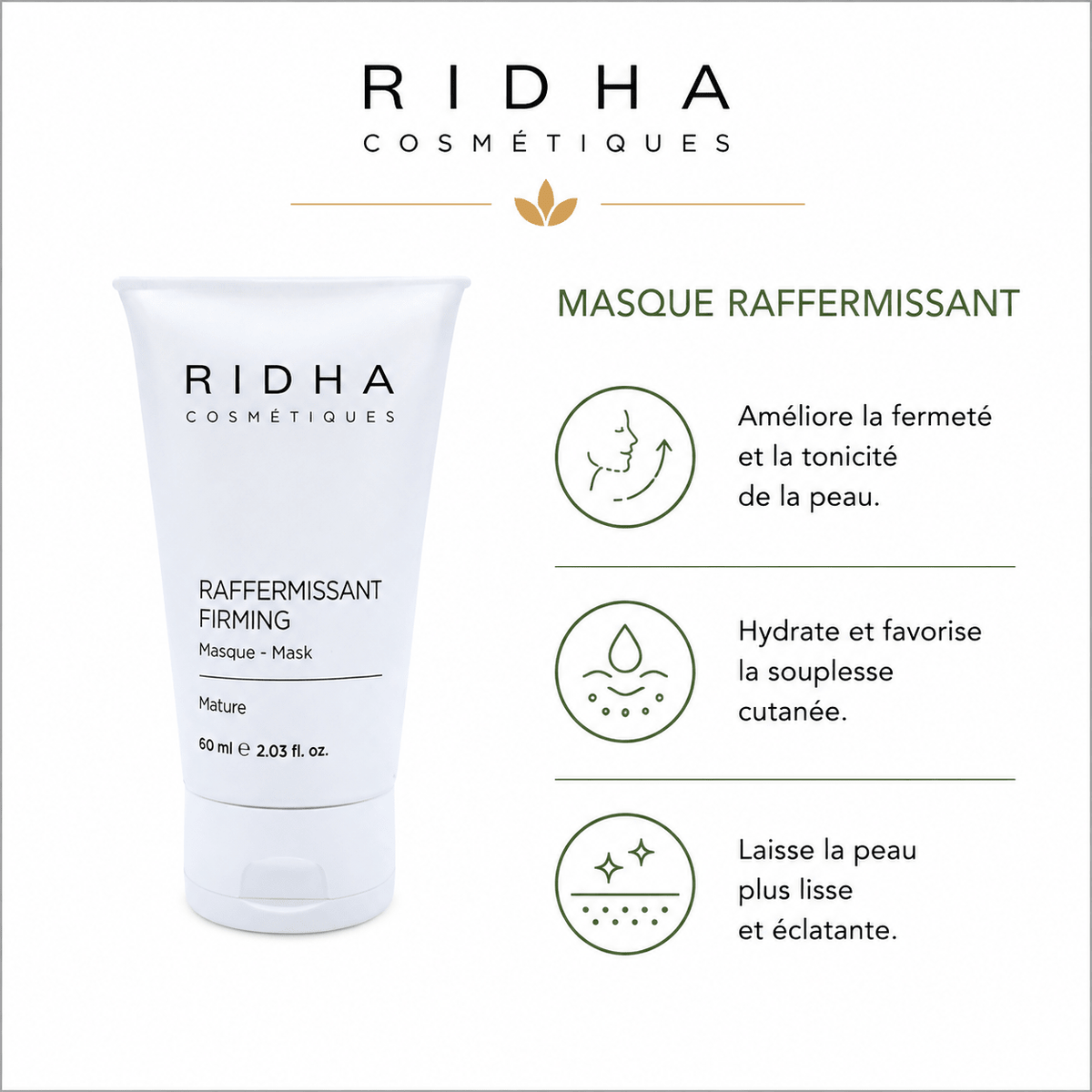 Masque Raffermissant | Peau mature 60 ml - Boutique Esthétique Martine Grenier