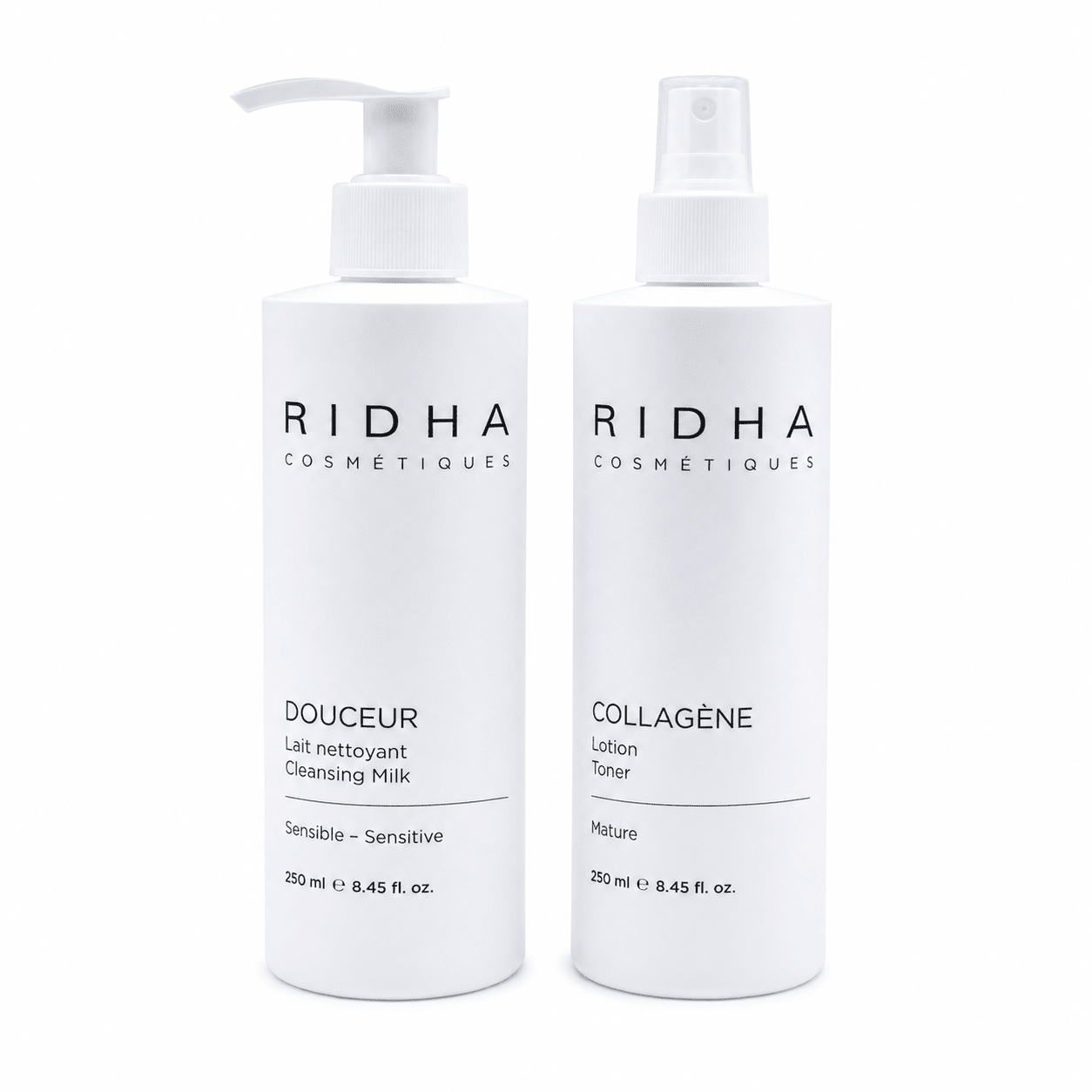 Rituel Douceur & Collagène | Lait Nettoyant & Lotion Collagène - Boutique Esthétique Martine Grenier