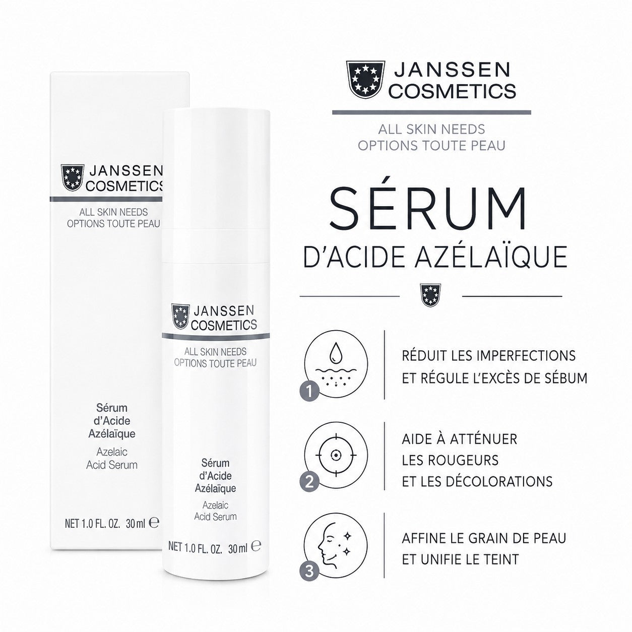 Sérum Acide Azélaïque | Toutes peaux 30 ml - Boutique Esthétique Martine Grenier